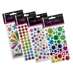 3D Gel Stickers, Assorted